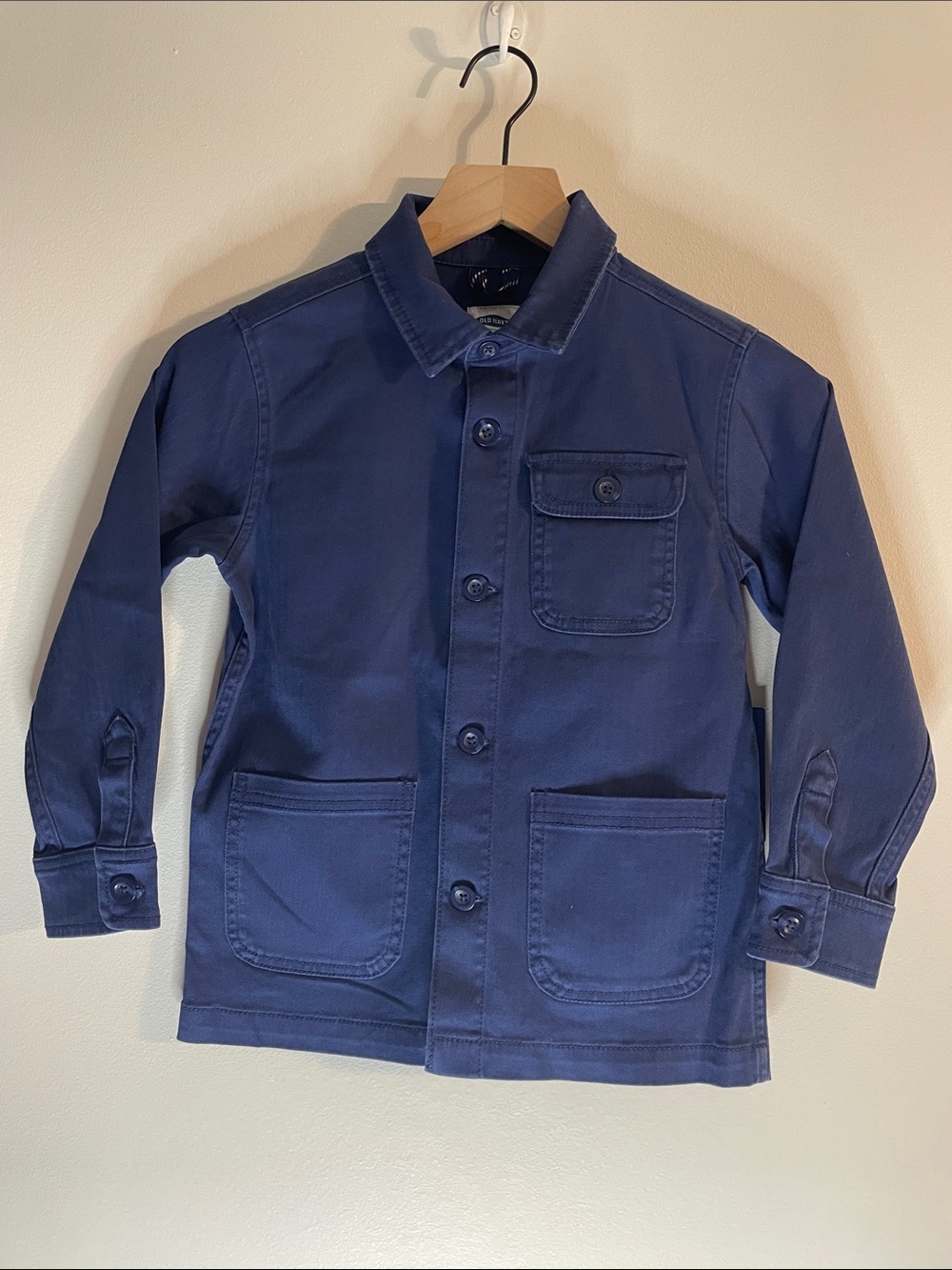 Old Navy Barn Jacket Button Front Navy Kids Youth Small 6-7